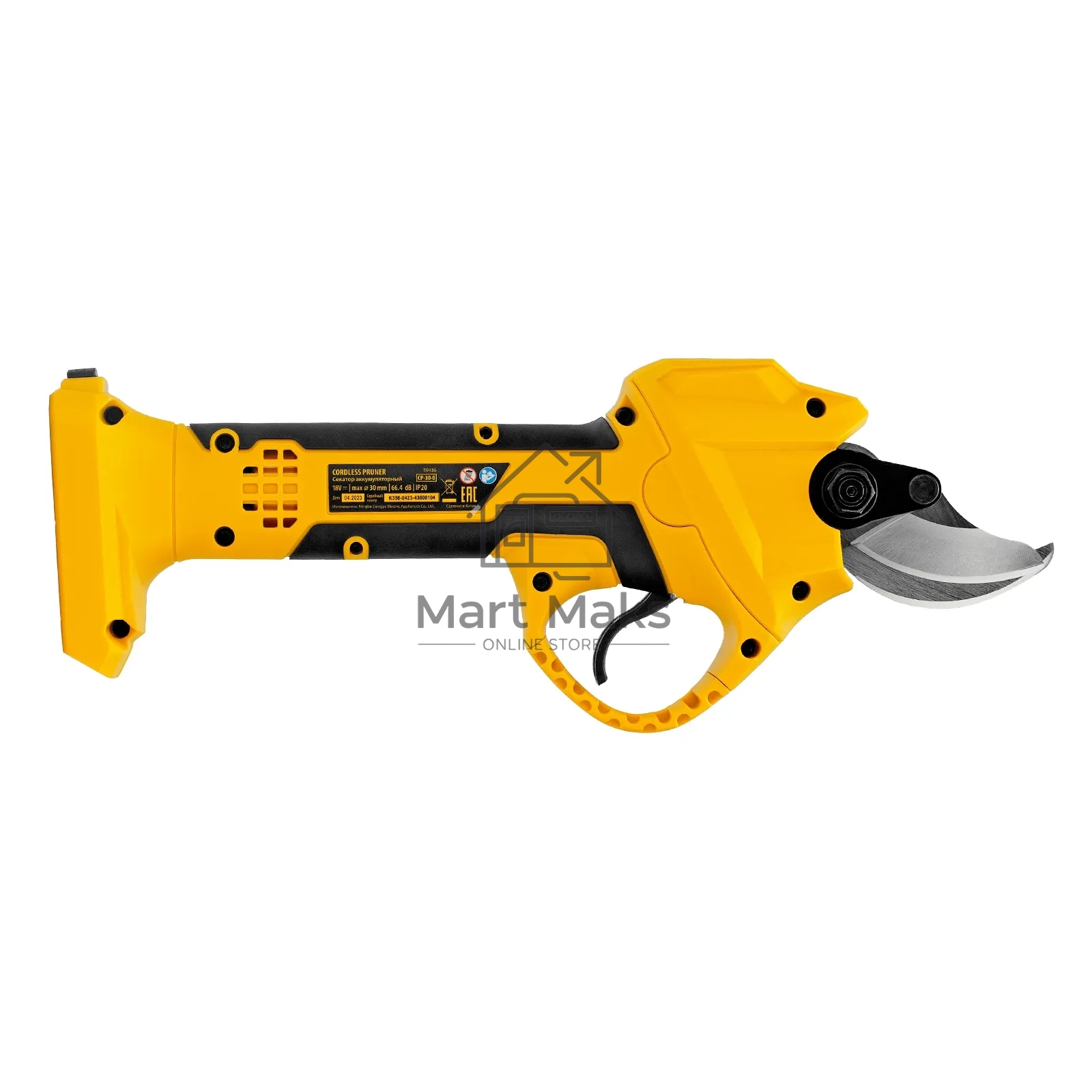Секатор аккумуляторный CP-30-0, 18В Li-Ion Denzel