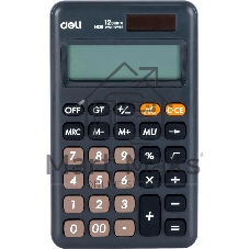Калькулятор карманный Deli EM120BLACK черный 12-разр.