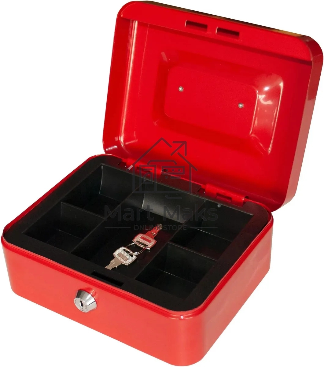 Ящик для денег Silwerhof 90x200x160 красный