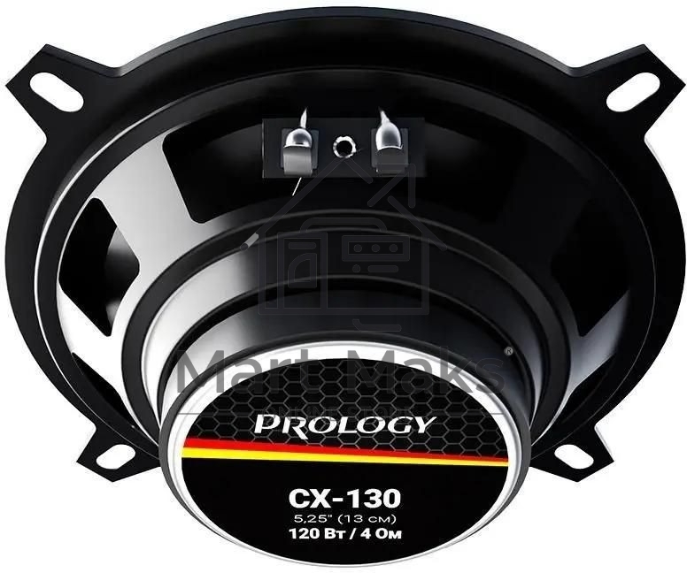 Колонки автомобильные Prology CX-130 120Вт 88дБ 4Ом 13см (5дюйм) (ком.:2кол.) коаксиальные двухполосные