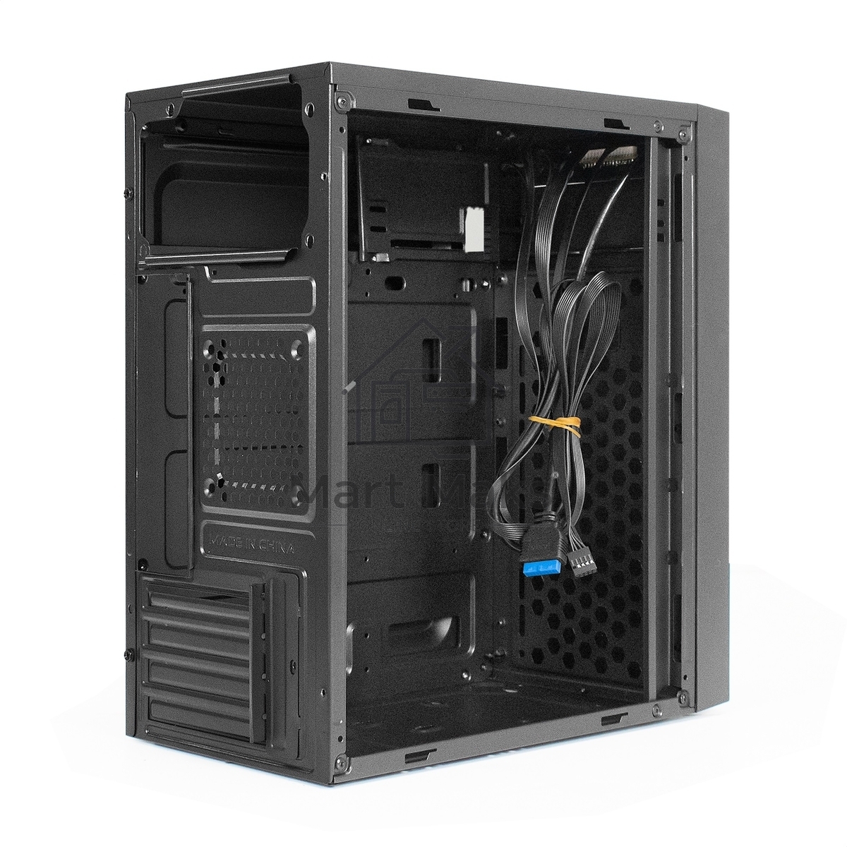 Компьютерный корпус Minitower ExeGate BAA-113-AAA400 (mATX, БП AAA400 с вент. 8см, 2*USB, аудио, черный)