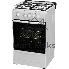 Плита газовая Darina 1B1 GM 441 008 W белый/черный, конфорок 4 шт, духовка 50 л, 50 см x 85 см x 51 см