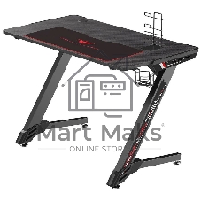 Стол игровой Eureka TN-Z43-BK-V2 столешница ЛДСП черный каркас черный