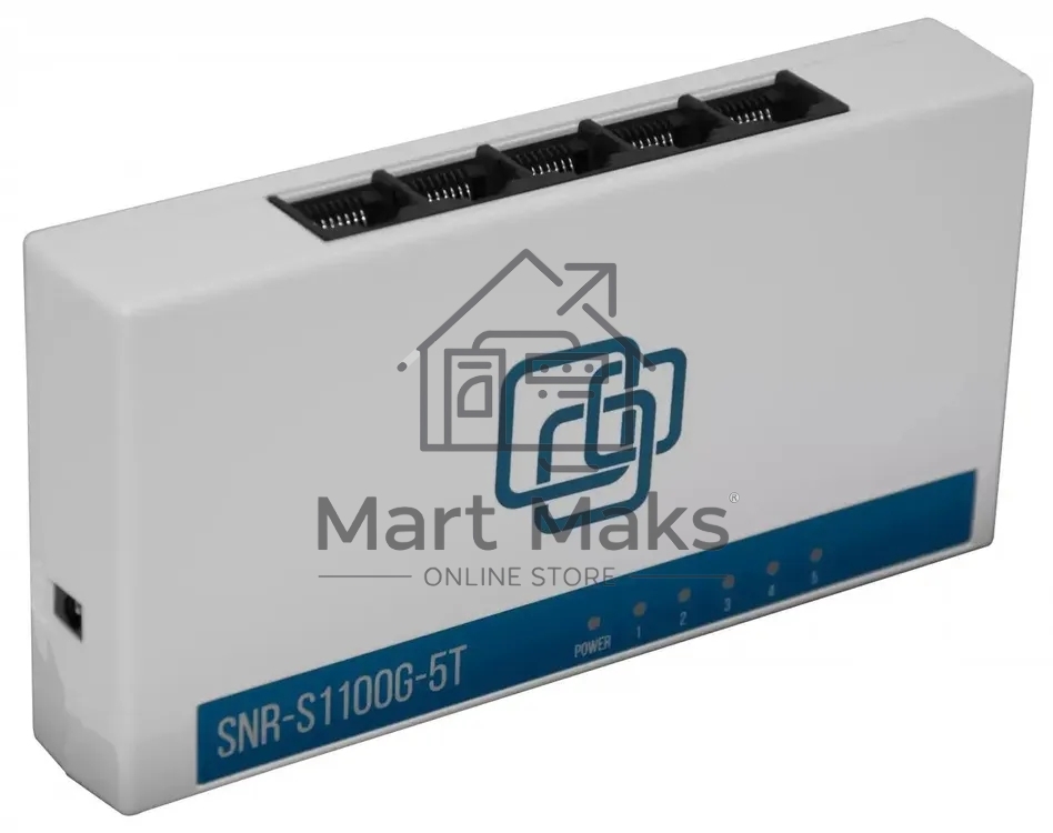 Коммутатор SNR SNR-S1100G-5T, 5×1 Гбит/с, неуправляемый