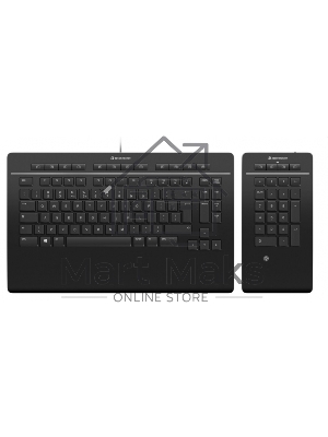 Клавиатура проводная 3Dconnexion 3DX-700092 Keyboard Pro with Numpad проводная USB черный