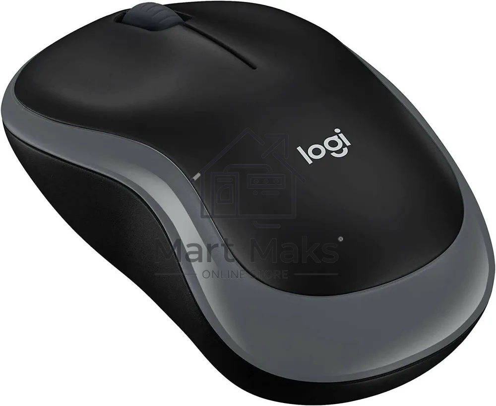 Мышь беспроводная Logitech B175 черный/серый, 1000 dpi, радиоканал, USB, кнопки - 3