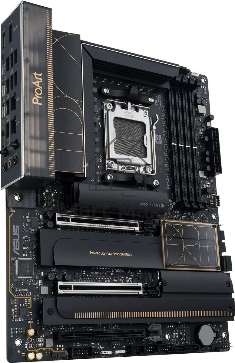 Материнская плата ASUS PROART X870E-CREATOR WIFI, AM5, AMD X870E, 4xDDR5, 4xSATA, 4xM.2, 2xPCIe 5.0 x16, 1xPCIe 4.0 x4, 2xUSB-C 40Gbps, 1xUSB-C 20Gbps, 7xUSB-A 10Gbps, 1xUSB-A 2.0, 1xDP (v1.4), 1xHDMI (v2.1), 1x10Gb LAN, 1x2.5Gb LAN, Wi-Fi 7, Bluetooth 5.
