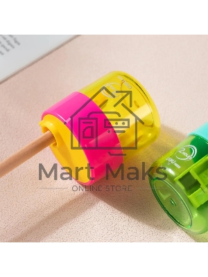 Точилка для карандашей ручная Deli EH558, 1 отверстие, пластик, ассорти