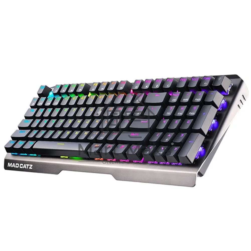Игровая клавиатура Mad Catz S.T.R.I.K.E. 13 US БЕЗ РУССКОЙ РАСКЛАДКИ чёрная (CHERRY MX RED Switch, 96 кл., RGB подсветка, USB)
