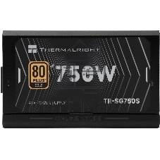 Блок питания Thermalright, 750W 80+ Gold (ATX, 3.1, PCIe 5.1, Non-modular, 1x24(20+4)pin, 1xCPU 8(4+4)pin, 2xPCIe*2 8(6+2)pin, 5xSATA3, 1x12+4pin (12VHPWR PCIe 5.1 12+4pin 600mm), 3xMOLEX4pin, Active, 120x120мм, 150x140x86mm, APFC, black)