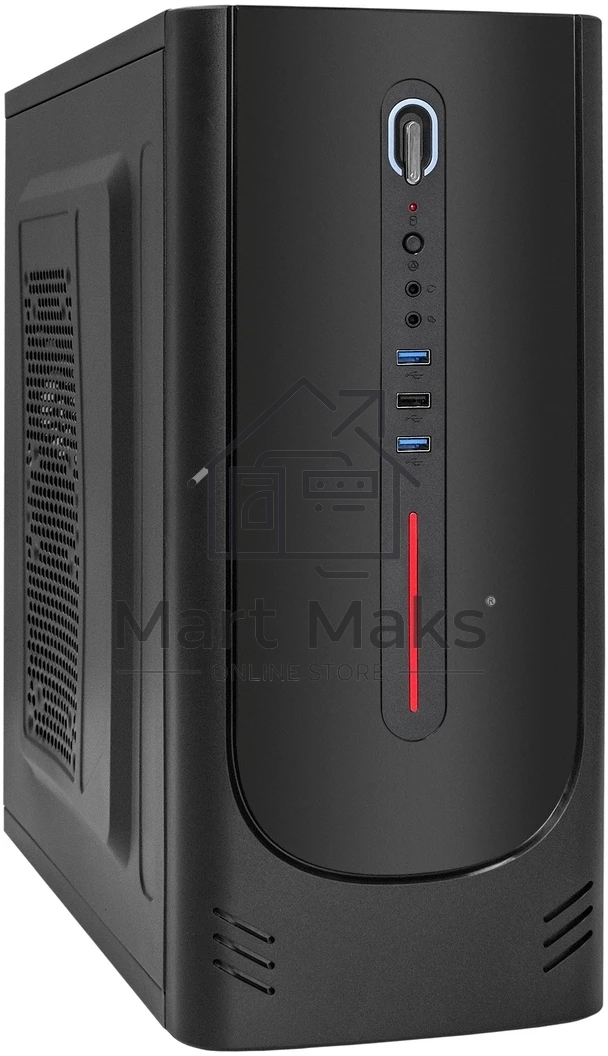 Компьютерный корпус Miditower ExeGate XP-340U-UNS350 (ATX, БП UNS350 с вент. 12см, 1*USB+2*USB3.0, аудио)