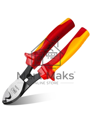 Кабелерез диэлектрический Deli DL515106 160 мм, сталь Cr-V, сертификат VDE для работ под напряжением до 1000 В Кабелерез диэлектрический Deli DL515106 160 мм, сталь Cr-V, сертификат VDE для работ под напряжением до 1000 В