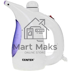 Отпариватель Centek CT-2380 белый/фиолетовый, 800 Вт, 15 г/мин, 330 мл