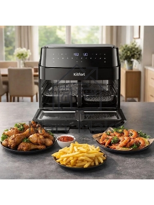 Аэрогриль Kitfort КТ-8153 2600Вт черный