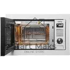 Встраиваемая микроволновая печь Domfy DM2540BW WG белый, 25 л, 900 Вт, переключатели - кнопки/поворотный мехинизм