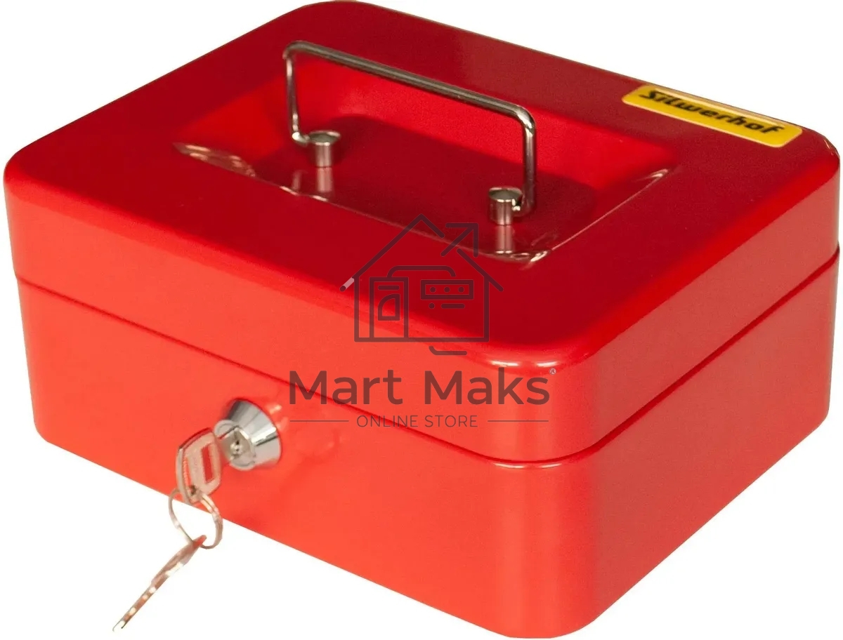Ящик для денег Silwerhof 90x200x160 красный