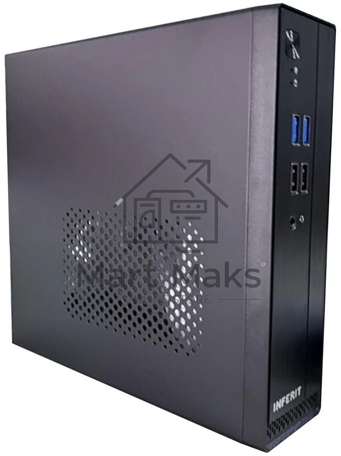 Компьютерный корпус FoxLine FL-105-AD120-DC-INF (FL-105-AD120-DC-INF) FL-105-AD120-DC-INF mITX case (2L), 2*USB2.0+2*USB3.0, 1*combo audio, 40mm FAN, VESA, w/DC-ATX converter, w/120W pwr adapter, w/pwr