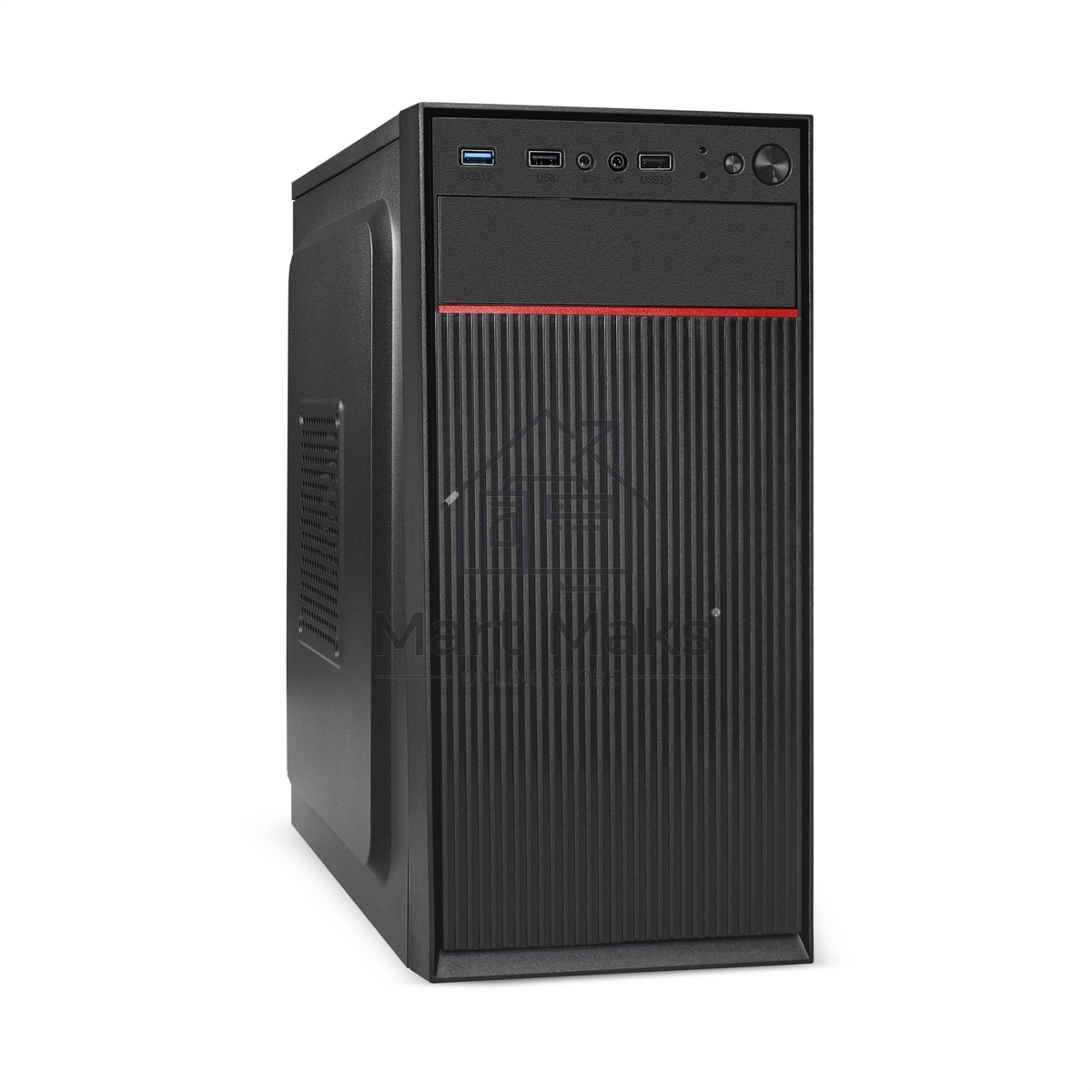 Компьютерный корпус Minitower ExeGate BAA-113-AAA400 (mATX, БП AAA400 с вент. 8см, 2*USB, аудио, черный)