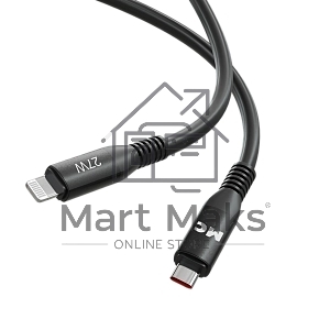 Дата-кабель MORE CHOICE (4620202554581) K83ia 2м USB 3.0A PD 27W для Lightning ng 8-pin -2 м, черный