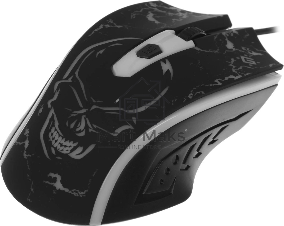 Мышь проводная Defender Overmatch GM-069 черный, 2400 dpi, USB, кнопки - 4
