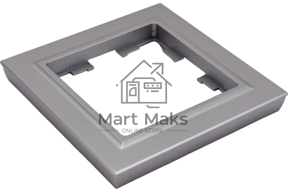 Рамка 1-мест. IEK BRITE РУ-1-БрС сталь