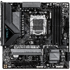 Материнская плата Gigabyte B850M EAGLE WIFI7, AM5, AMD B850, 4xDDR5, 4xSATA, 2xM.2, 1xPCIe 5.0 x16, 1xPCIe 3.0 x16, 1xHDMI, 2xDP, 1x2.5Gb LAN, Wi-Fi 7, Bluetooth 5.4, 1xUSB-C 10Gbps, 1xUSB-A 10Gbps, 2xUSB-A 5Gbps, 4xUSB-A 2.0, 1xPS/2, 3x3.5 мм, 7.1, mATX