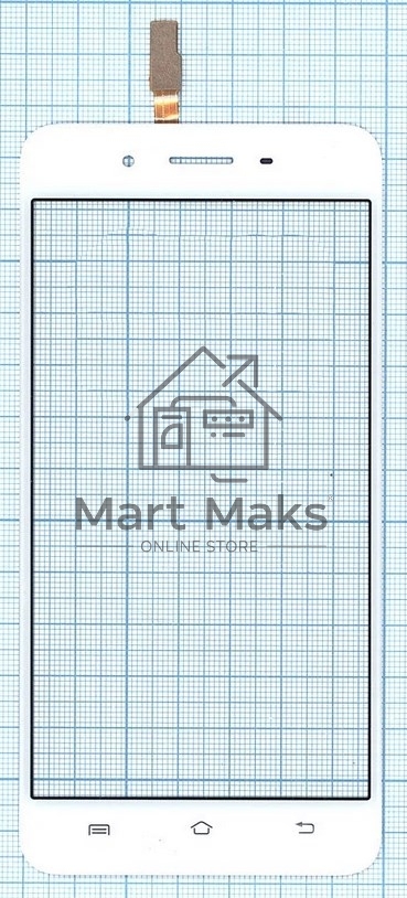 Сенсорное стекло (тачскрин) для Vivo Y55s, белое