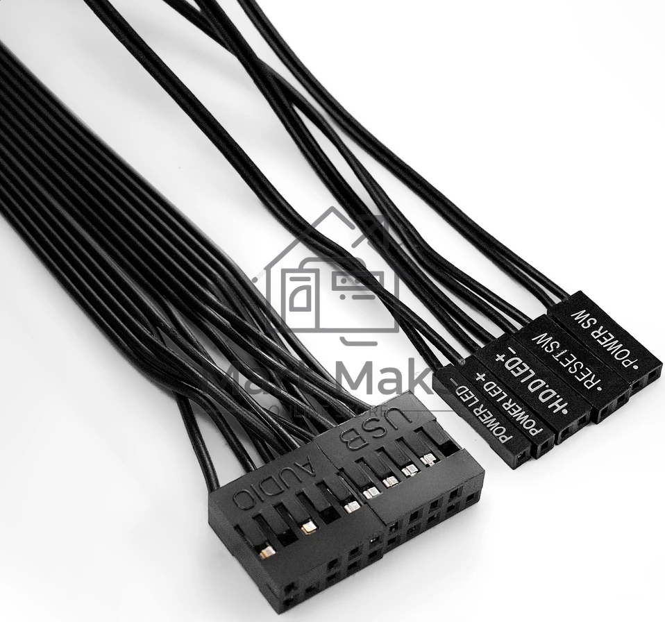 Компьютерный корпус Miditower ExeGate UN-605B-UNS450 (ATX, БП UNS450 с вент. 12см, 2*USB, аудио, блокировка, черный)