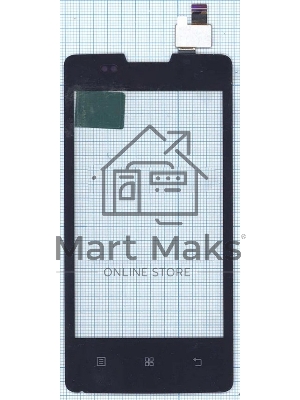 Сенсорное стекло (тачскрин) для Lenovo A600e, черный