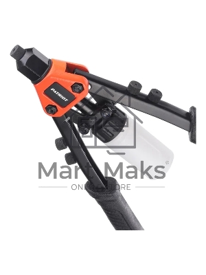 Заклепочник PATRIOT RDP 280, двуручный, компактный, контейнер, заклепки (по 15шт х 2,4-3,2-4,0-4,8 мм)