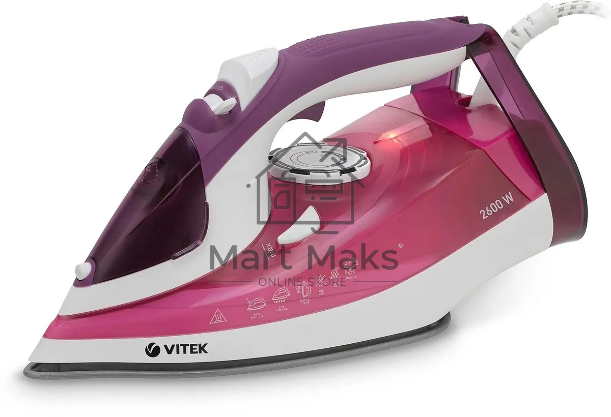 Утюг Vitek VT-8354 фиолетовый/белый