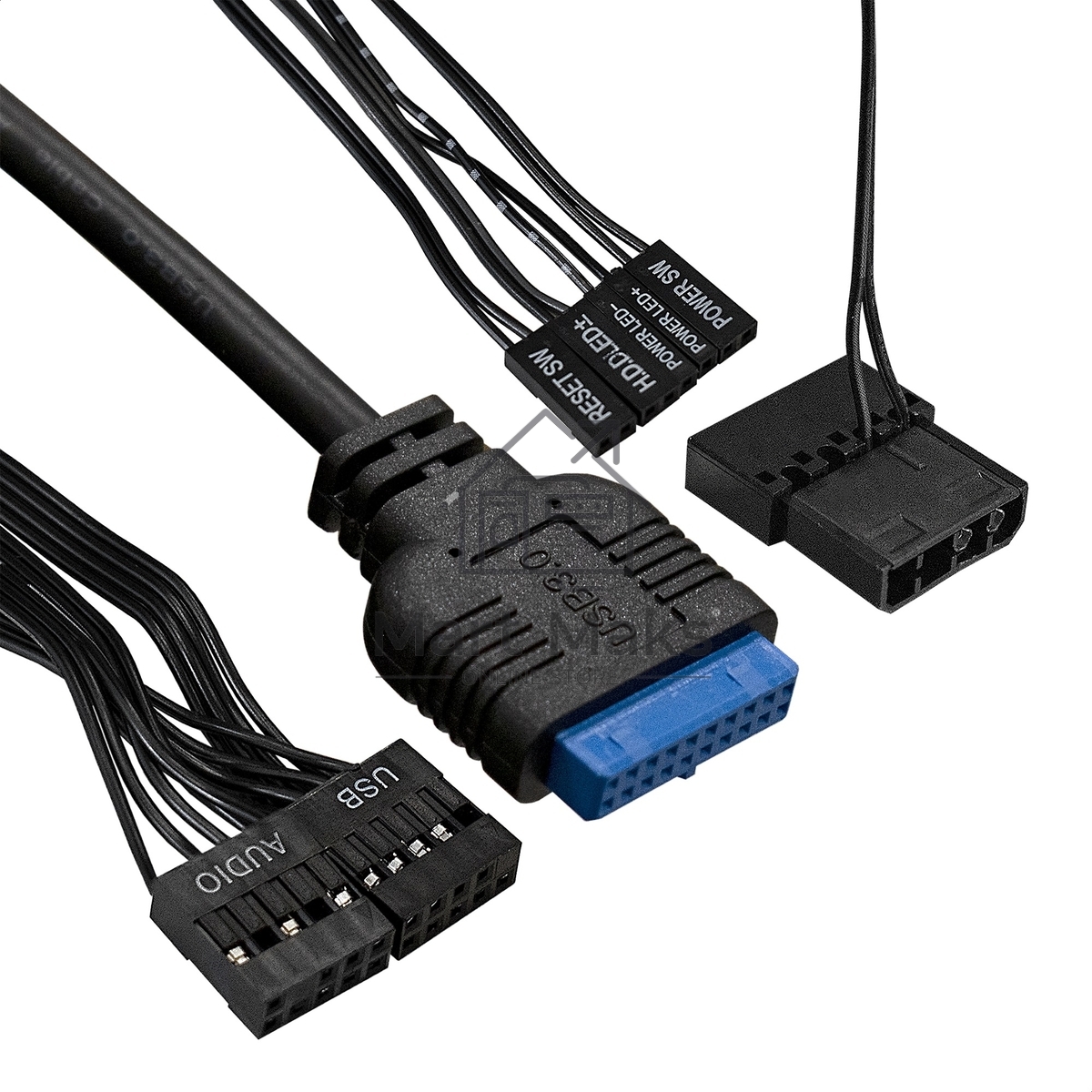 Компьютерный корпус Minitower ExeGate mEVO-7807 (mATX, без БП, 1*USB+1*USB3.0, черный 1x12см с RGB подсветкой)