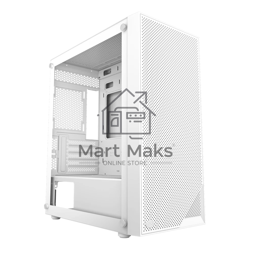 Компьютерный корпус без блока питания PCCOOLER C3B310 WH, Mesh Mid Tower, White, TG, 0.4 SPCC, no fans mATX, mITX 160/340/170мм 1x2.5