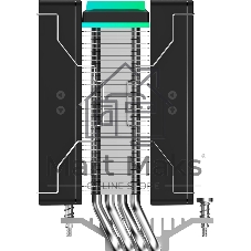 Кулер для процессора Ocypus Delta A40 SE BK Dual Fan ARGB, 2x120mm ARGB FAN, Top ARGB Panel, 4 HEAT PIPES, 4-PIN PWM, 800-1800 RPM, 31DBA, HYDRO BEARING, LGA115X/1200/1700/18XX, AM4/AM5