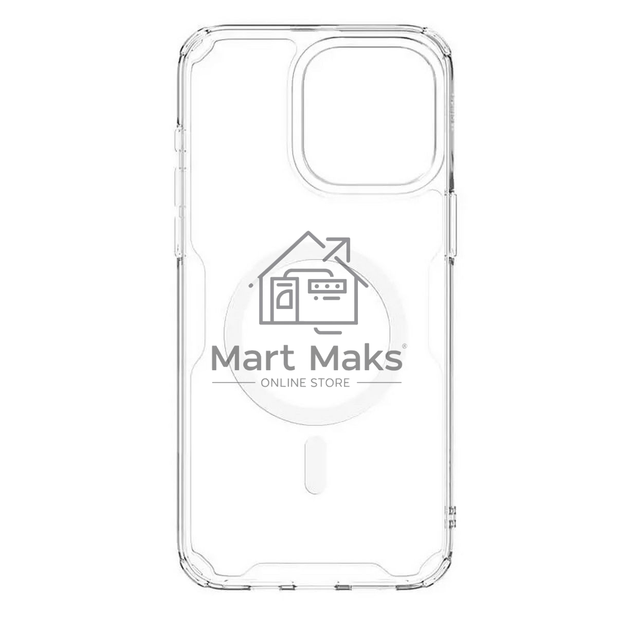 Чехол Nature TPU Pro Magnetic Case, белый, (AP IP15 Pro Max)
