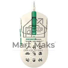 Мышь проводная A4Tech Bloody W72 Ultra Pixels Green рисунок/бежевый/зеленый, 20000 dpi, USB, кнопки - 7