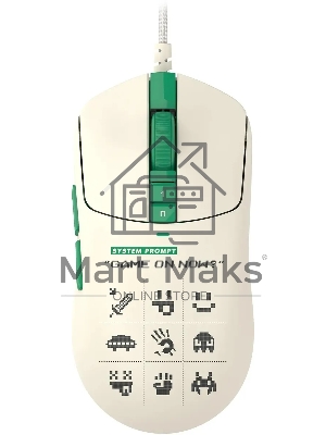 Мышь проводная A4Tech Bloody W72 Ultra Pixels Green рисунок/бежевый/зеленый, 20000 dpi, USB, кнопки - 7