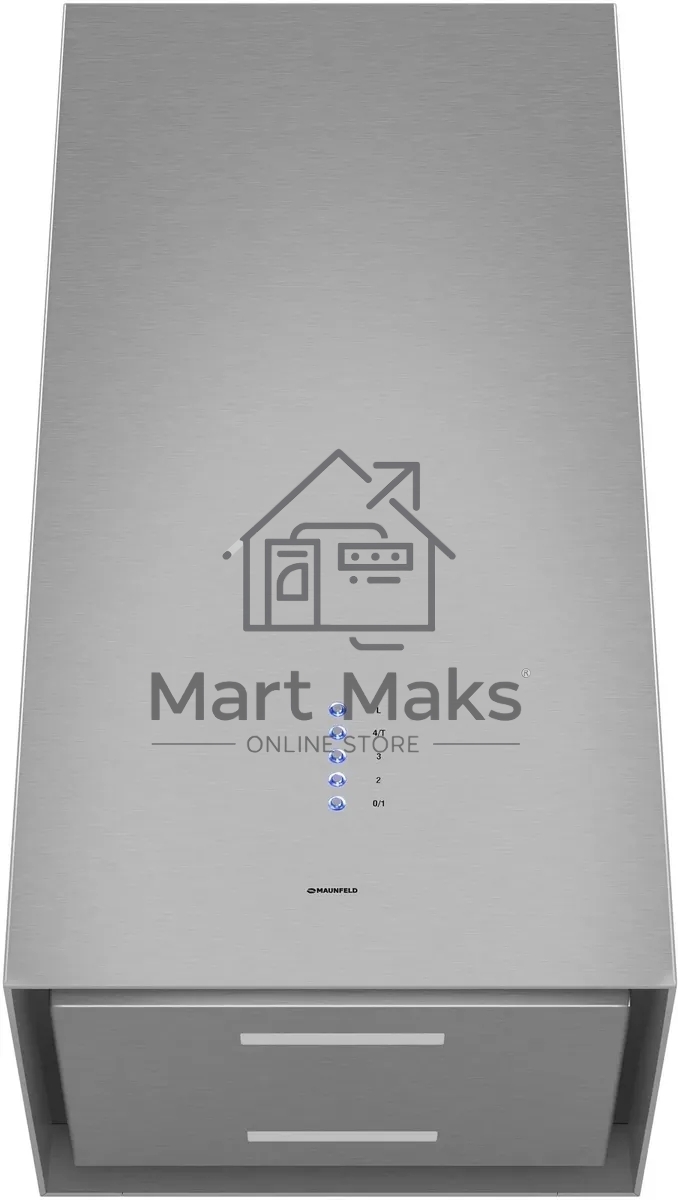 Вытяжка пристенная островная Maunfeld Bath Plus 402 нержавеющая сталь, 40 см, 1150 куб. м/ч, 52 дБ