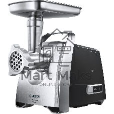 Мясорубка электрическая Bosch MFW68680 черный, 2200 Вт, 4.3 кг/мин, реверс, защита от перегрузки, насадки - 5