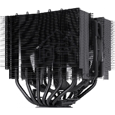 Кулер для процессора Noctua NH-D15S chromax черный, 140 мм, медь, 1500 об/мин, 24.6 дБ, 4 pin PWM, высота 160 мм