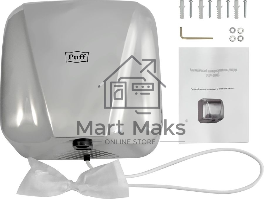 Сушилка для рук Puff -8800C new 1800Вт хром
