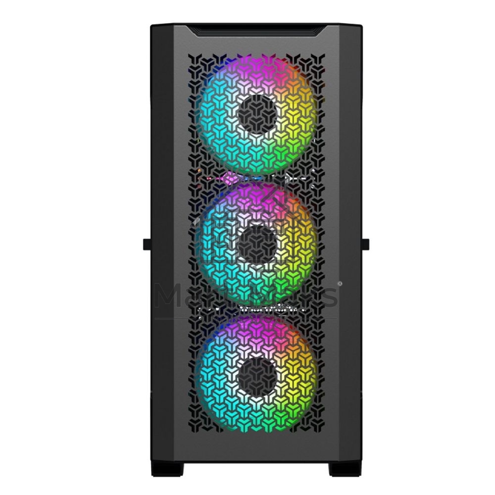 Компьютерный корпус ACD Fort 279G ATX, черный, USB2.0*2+USB 3.0+HD audio, RGB FAN:4*14cm, up to 9 pcs 3,5