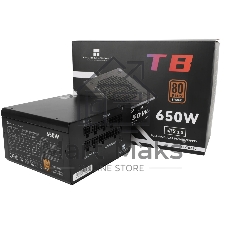 Блок питания Thermalright, 650W 80+ Bronze (ATX, 3.0, Full modular, 1x24(20+4)pin, 2xCPU 8(4+4)pin, 4xPCIe*2 8(6+2)pin, 3xSATA3, 3xMOLEX4pin, Active, 120x120мм, 150x140x86mm, APFC, черный)