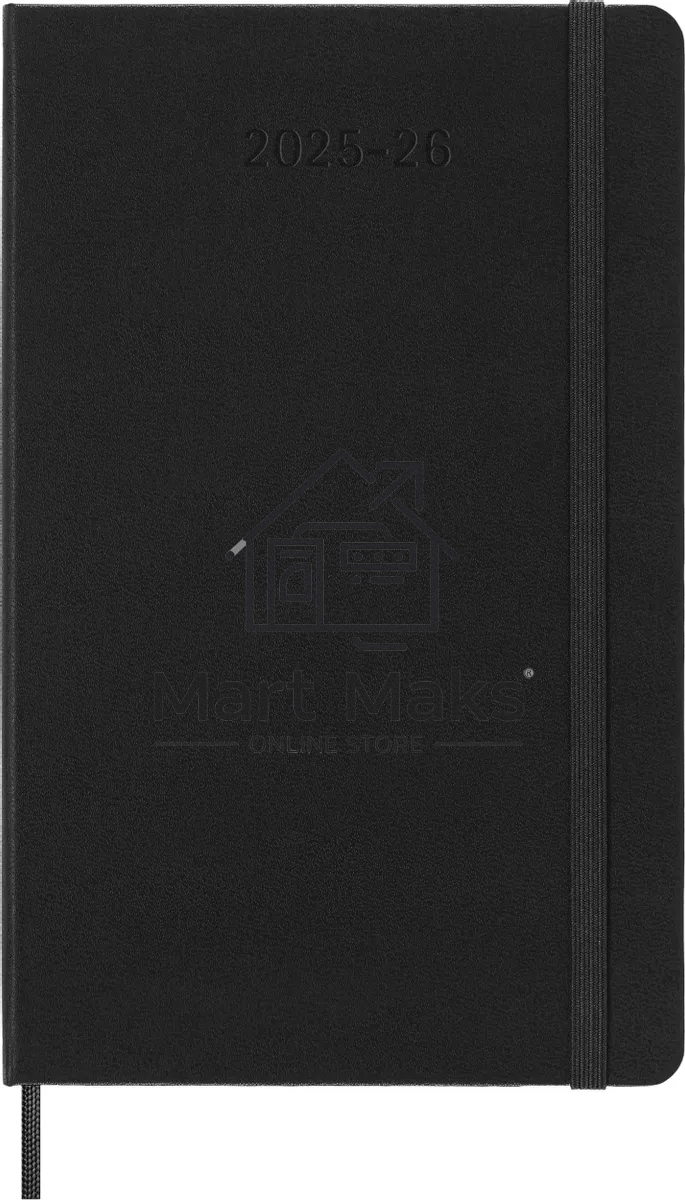 Ежедневник Moleskine ACADEMIC Large 130х210 мм, датированный на 18 месяцев, 592 страниц, черный