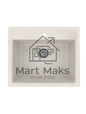 Мойка кухонная PRACTIK PR-M 565-001 белый камень