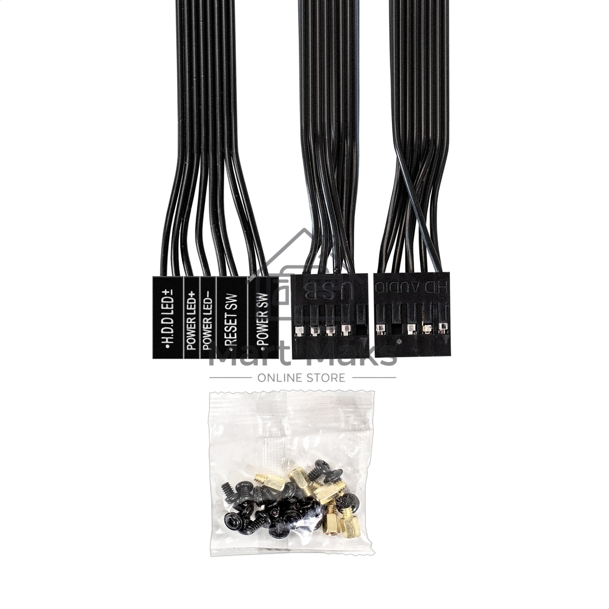 Корпус Minitower ExeGate BAA-308M-AAA350 (mATX, БП AAA350 с вент. 8см, 2*USB, HD Audio, черный)