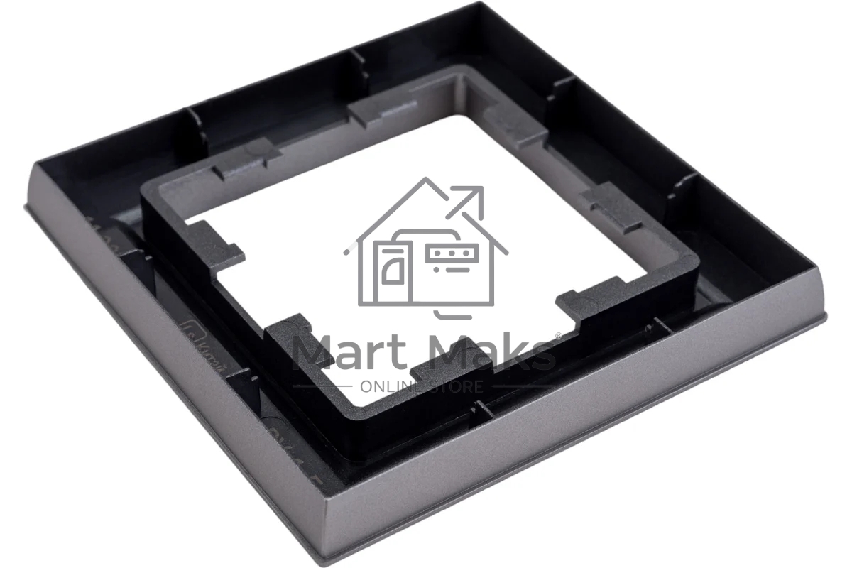 Рамка 1-мест. IEK BRITE РУ-1-БрС сталь