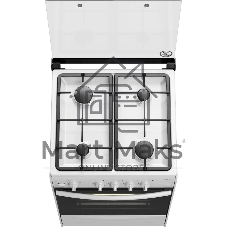 Плита газовая Darina 1B1 GM 441 008 W белый/черный, конфорок 4 шт, духовка 50 л, 50 см x 85 см x 51 см