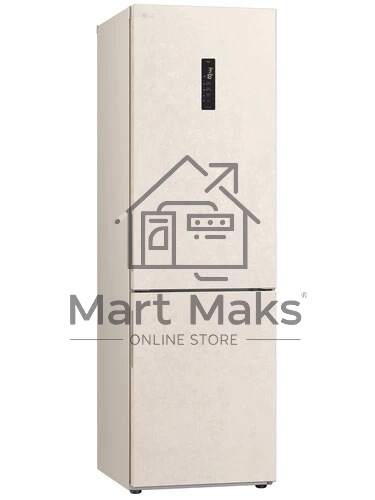 Холодильник LG GC-B459AEMW бежевый двухкамерный 234/110л морозилка снизу, No Frost