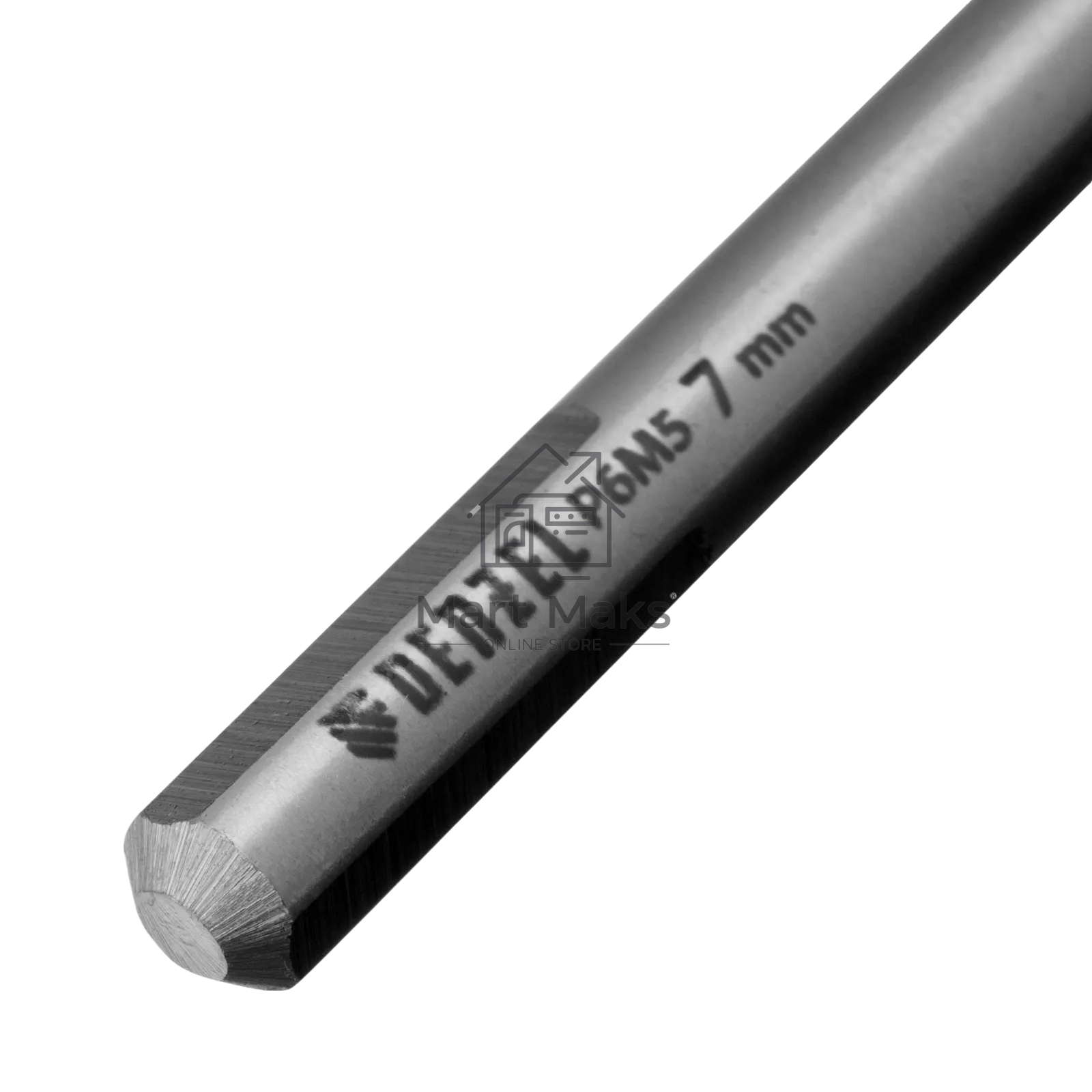 Сверло спиральное по металлу Denzel 7,0 х 156 мм, Р6М5, Golden Tip, удлиненное